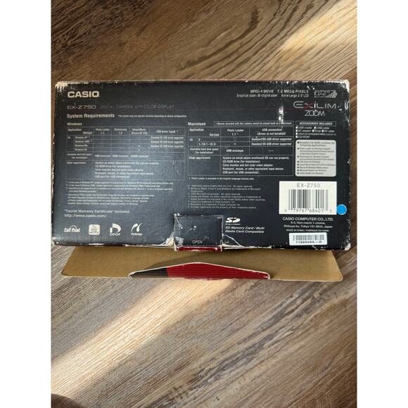 CASIO EXILIM EX-2750 7.2 Mega Pixels 3X Zoom With Charger USB Cradle - Picture 14 of 16